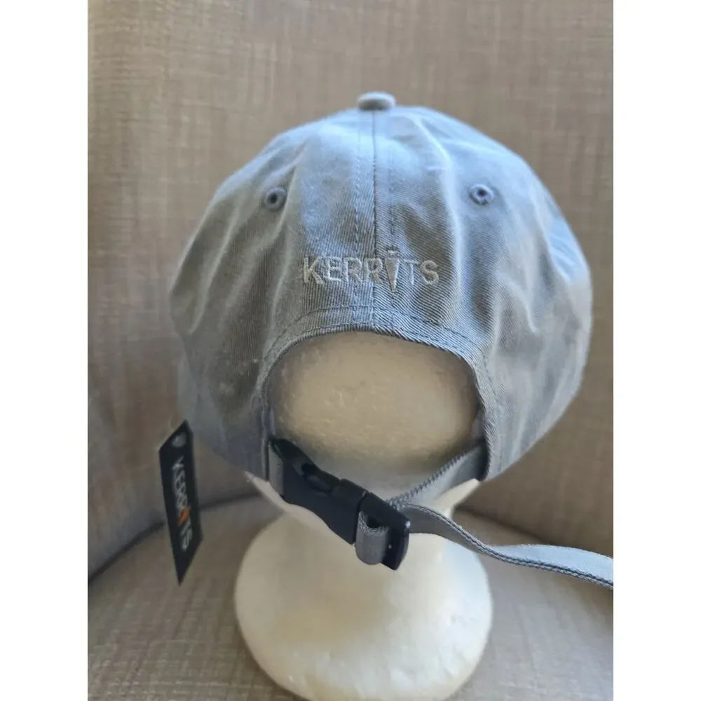 Kerrits Logo Baseball Hat Grey Equestrian Adjustable One Size New